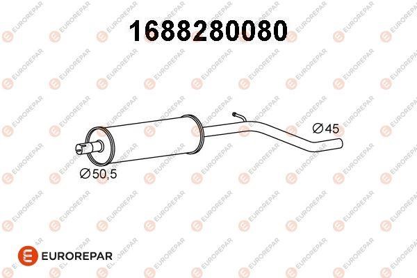 Eurorepar 1688280080 Central silencer 1688280080: Buy near me in Poland at 2407.PL - Good price!