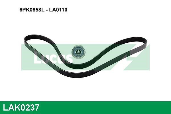 Lucas diesel LAK0237 Drive belt kit LAK0237: Buy near me in Poland at 2407.PL - Good price!