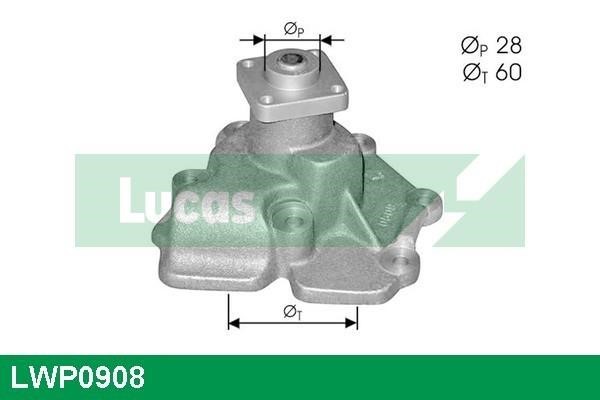 Lucas diesel LWP0908 Water pump LWP0908: Buy near me in Poland at 2407.PL - Good price!