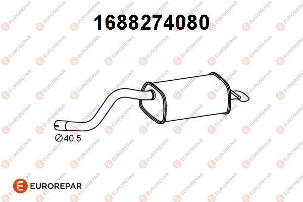 Eurorepar 1688274080 Tłumik, część tylna 1688274080: Dobra cena w Polsce na 2407.PL - Kup Teraz!