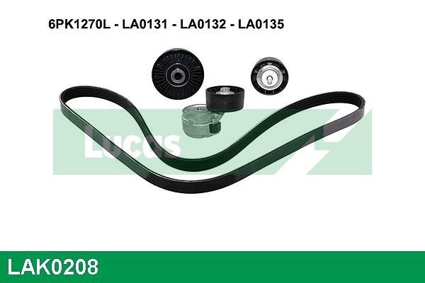 Lucas Electrical LAK0208 Zestaw paska klinowego wielorowkowego LAK0208: Dobra cena w Polsce na 2407.PL - Kup Teraz!