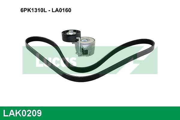 Lucas diesel LAK0209 Drive belt kit LAK0209: Buy near me in Poland at 2407.PL - Good price!