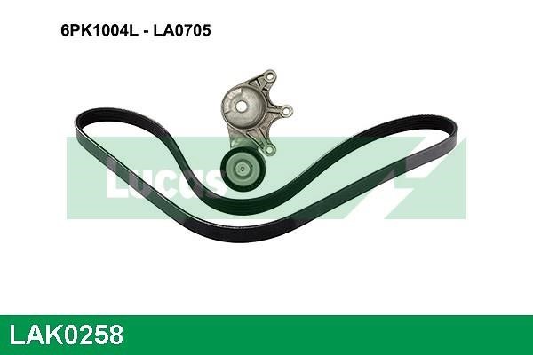 Lucas diesel LAK0258 Drive belt kit LAK0258: Buy near me in Poland at 2407.PL - Good price!