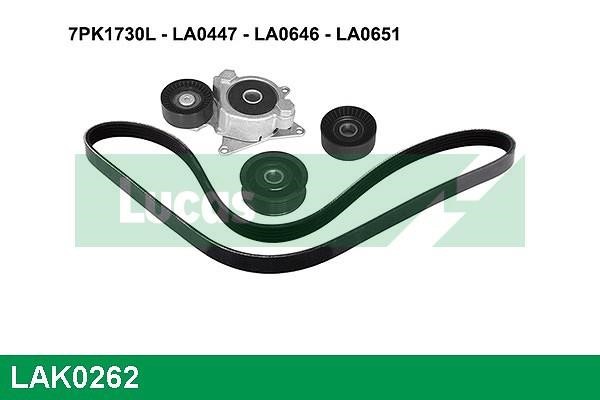 Lucas Electrical LAK0262 Комплект ременя генератора LAK0262: Приваблива ціна - Купити у Польщі на 2407.PL!