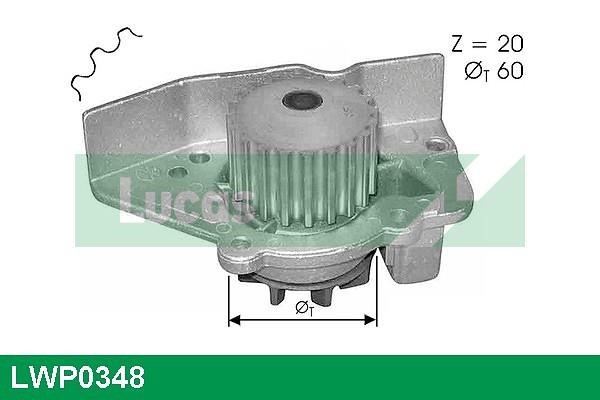 Lucas Electrical LWP0348 Water pump LWP0348: Buy near me in Poland at 2407.PL - Good price!