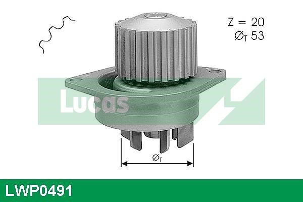 Lucas diesel LWP0491 Water pump LWP0491: Buy near me in Poland at 2407.PL - Good price!