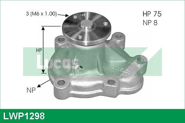 Lucas Electrical LWP1298 Water pump LWP1298: Buy near me in Poland at 2407.PL - Good price!
