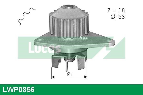 Lucas Electrical LWP0856 Water pump LWP0856: Buy near me in Poland at 2407.PL - Good price!