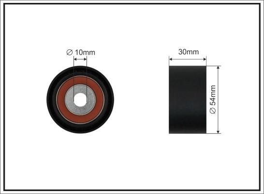 Caffaro 500666 Deflection/guide pulley, v-ribbed belt 500666: Buy near me in Poland at 2407.PL - Good price!