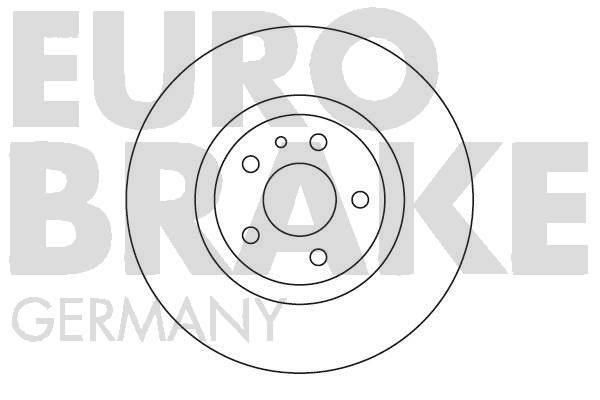 Eurobrake 5815201014 Front brake disc ventilated 5815201014: Buy near me in Poland at 2407.PL - Good price!