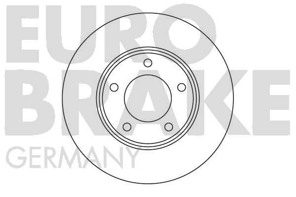 Eurobrake 5815201220 Front brake disc ventilated 5815201220: Buy near me in Poland at 2407.PL - Good price!