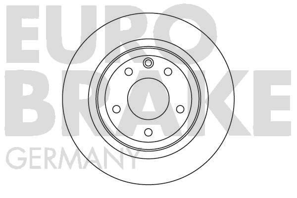 Eurobrake 5815201221 Rear ventilated brake disc 5815201221: Buy near me in Poland at 2407.PL - Good price!