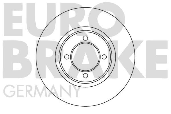 Eurobrake 5815204518 Тормозной диск передний невентилируемый 5815204518: Отличная цена - Купить в Польше на 2407.PL!