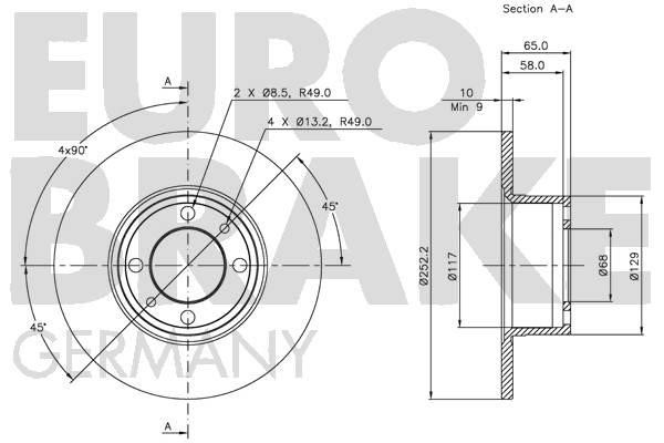 Купить Eurobrake 5815202305 по низкой цене в Польше!