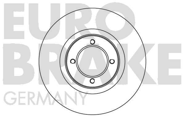 Eurobrake 5815209909 Unventilated front brake disc 5815209909: Buy near me in Poland at 2407.PL - Good price!