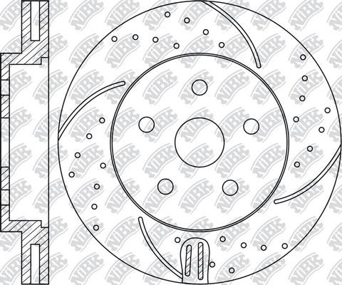 NiBK RN1579DSET Front brake disc ventilated RN1579DSET: Buy near me in Poland at 2407.PL - Good price!