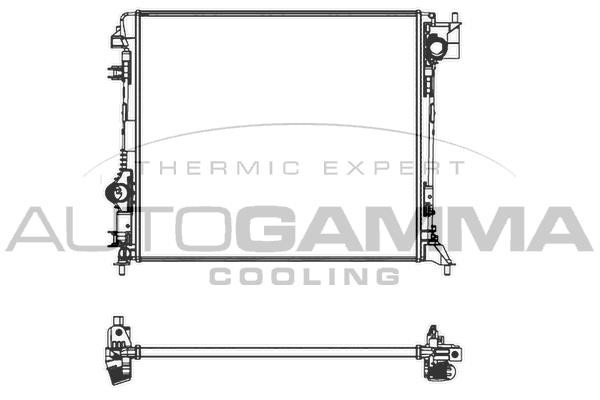 Autogamma 107438 Radiator, engine cooling 107438: Buy near me in Poland at 2407.PL - Good price!