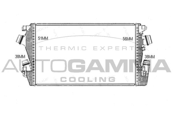Autogamma 107572 Intercooler, charger 107572: Buy near me in Poland at 2407.PL - Good price!