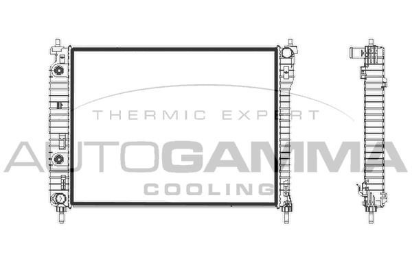 Autogamma 107779 Radiator, engine cooling 107779: Buy near me in Poland at 2407.PL - Good price!