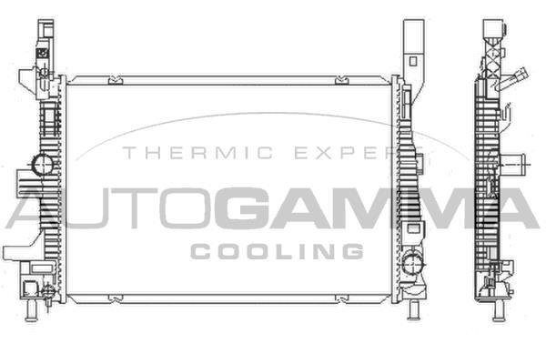 Autogamma 110022 Radiator, engine cooling 110022: Buy near me in Poland at 2407.PL - Good price!