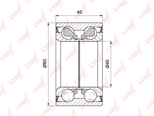 LYNXauto WB1148 Wheel hub bearing WB1148: Buy near me in Poland at 2407.PL - Good price!