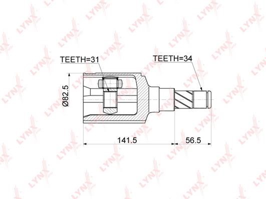 LYNXauto CI-3767 Joint Kit, drive shaft CI3767: Buy near me in Poland at 2407.PL - Good price!