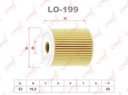 LYNXauto LO-199 Oil Filter LO199: Buy near me in Poland at 2407.PL - Good price!