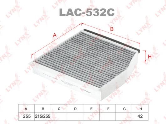LYNXauto LAC-532C Filter, interior air LAC532C: Buy near me in Poland at 2407.PL - Good price!