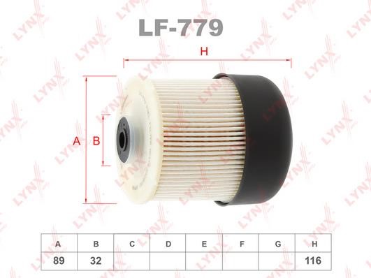 LYNXauto LF-779 Fuel filter LF779: Buy near me in Poland at 2407.PL - Good price!