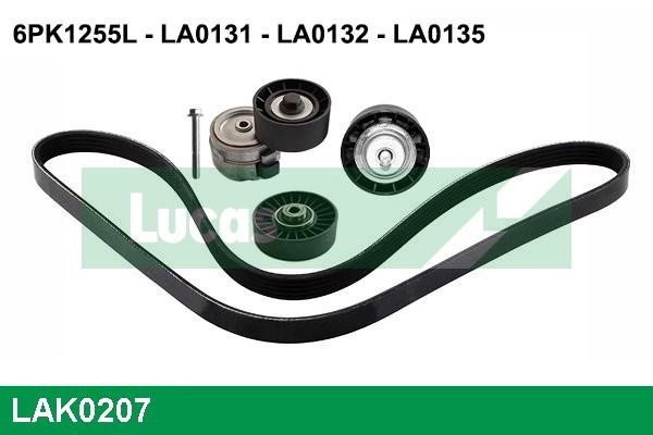 Lucas diesel LAK0207 Комплект ременя генератора LAK0207: Приваблива ціна - Купити у Польщі на 2407.PL!