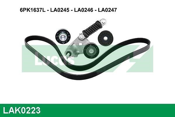 Lucas Electrical LAK0223 Zestaw paska klinowego wielorowkowego LAK0223: Dobra cena w Polsce na 2407.PL - Kup Teraz!
