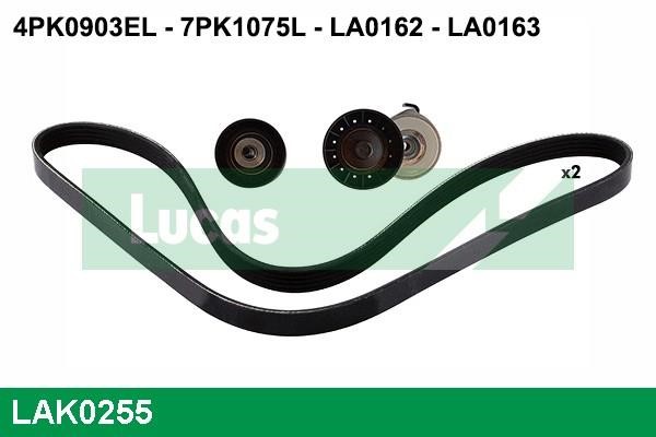 Lucas diesel LAK0255 Drive belt kit LAK0255: Buy near me in Poland at 2407.PL - Good price!