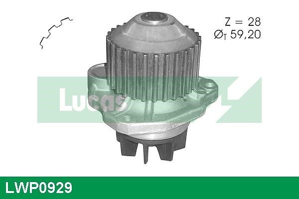 Lucas Electrical LWP0929 Water pump LWP0929: Buy near me at 2407.PL in Poland at an Affordable price!