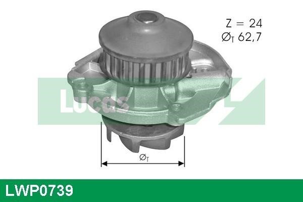 Lucas diesel LWP0739 Water pump LWP0739: Buy near me in Poland at 2407.PL - Good price!