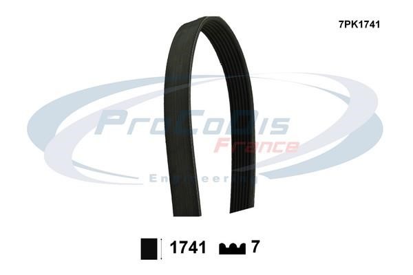 Procodis France 7PK1741 V-ribbed belt 7PK1741 7PK1741: Buy near me in Poland at 2407.PL - Good price!