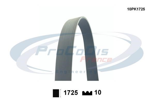 Procodis France 10PK1725 V-ribbed belt 10PK1725 10PK1725: Buy near me in Poland at 2407.PL - Good price!