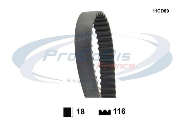 Procodis France 11CD89 Timing belt 11CD89: Buy near me in Poland at 2407.PL - Good price!
