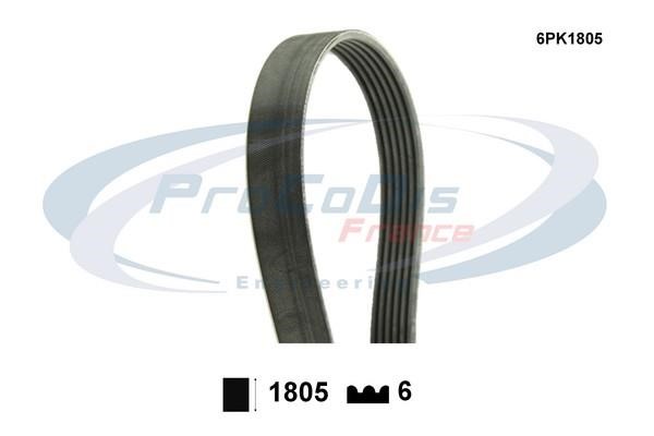 Procodis France 6PK1805 V-ribbed belt 6PK1805 6PK1805: Buy near me in Poland at 2407.PL - Good price!
