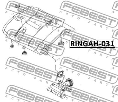Uszczelka obudowy filtra powietrza Febest RINGAH-031