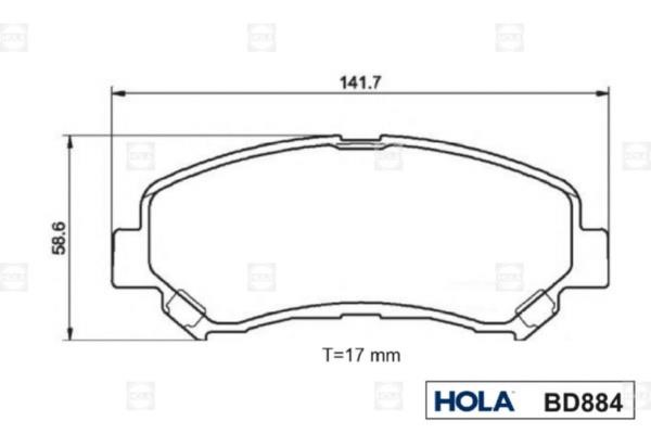 Hola BD884 Klocki hamulcowe, zestaw BD884: Dobra cena w Polsce na 2407.PL - Kup Teraz!