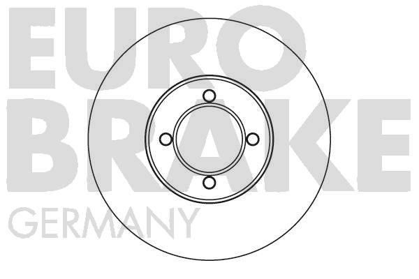Eurobrake 5815209912 Unventilated front brake disc 5815209912: Buy near me in Poland at 2407.PL - Good price!