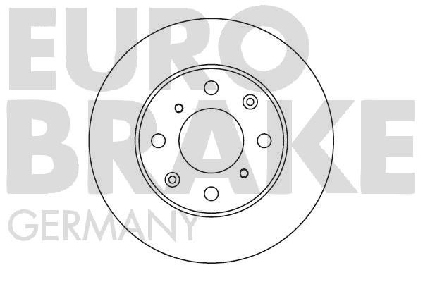 Eurobrake 5815202606 Диск гальмівний передній вентильований 5815202606: Приваблива ціна - Купити у Польщі на 2407.PL!