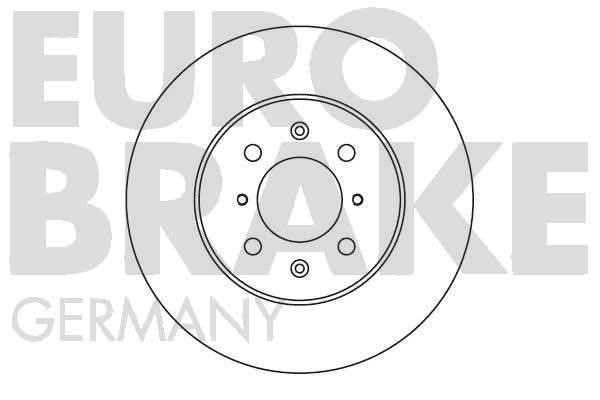 Eurobrake 5815202608 Front brake disc ventilated 5815202608: Buy near me in Poland at 2407.PL - Good price!