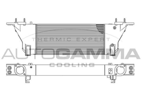 Autogamma 107771 Intercooler, charger 107771: Buy near me in Poland at 2407.PL - Good price!