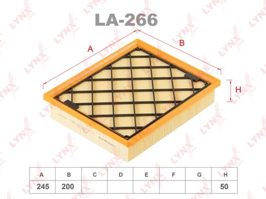 LYNXauto LA-266 Air Filter LA266: Buy near me at 2407.PL in Poland at an Affordable price!