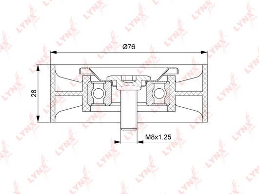 LYNXauto PB-7218 V-ribbed belt tensioner (drive) roller PB7218: Buy near me in Poland at 2407.PL - Good price!