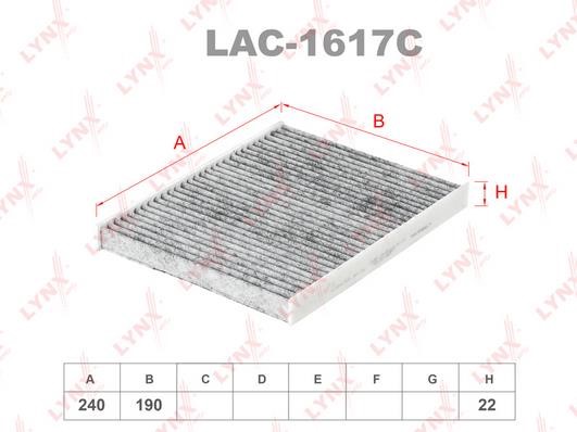 LYNXauto LAC-1617C Activated Carbon Cabin Filter LAC1617C: Buy near me in Poland at 2407.PL - Good price!