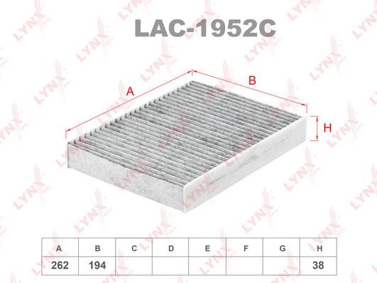 LYNXauto LAC-1952C Filter, Innenraumluft LAC1952C: Kaufen Sie zu einem guten Preis in Polen bei 2407.PL!