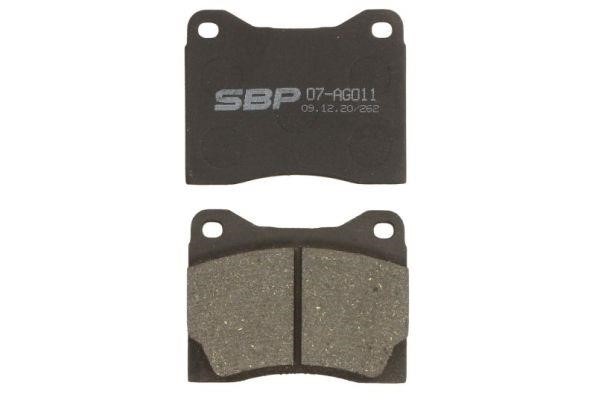 SBP 07-AG011 Brake Pad Set, disc brake 07AG011: Buy near me in Poland at 2407.PL - Good price!
