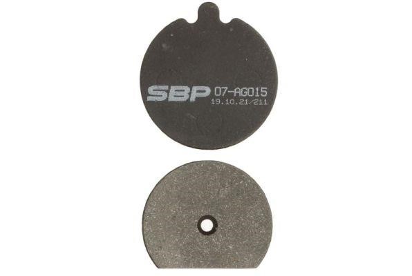 SBP 07-AG015 Brake Pad Set, disc brake 07AG015: Buy near me in Poland at 2407.PL - Good price!